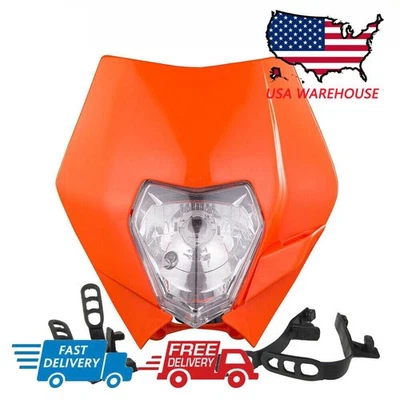 Farol de motocross para KTM 125/200/250/300/350/400/450/500/530 - Imagem 1 de 4