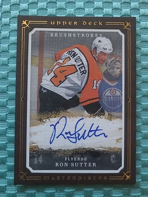 Brown Border Auto - 2008-09 Upper Deck Masterpieces Ron Sutter Brushstrokes  - Image 1 of 2