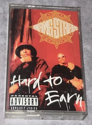 Hard to Earn by Gang Starr Cassette Tape 1994 Chrysalis Records Tested Foto 1 de 4