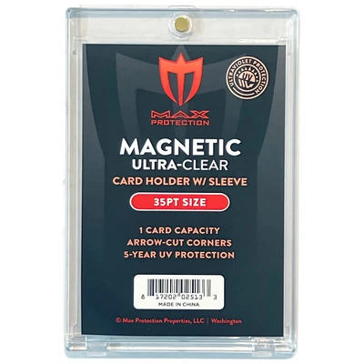 25ct Max Pro UV Ultra Clear Magnetic Card Holder 35pt for Sleeved Cards - Image 1 of 4