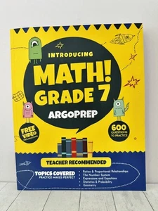 Introducing MATH! Grade 7: 600+ Practice Questions Overview ArgoPrep Education R - Picture 1 of 3
