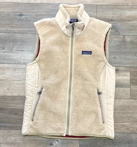 Chaleco retro X Patagonia Synchilla para mujer talla M beige poliéster cremallera completa 23080 - Imagen 1 de 8