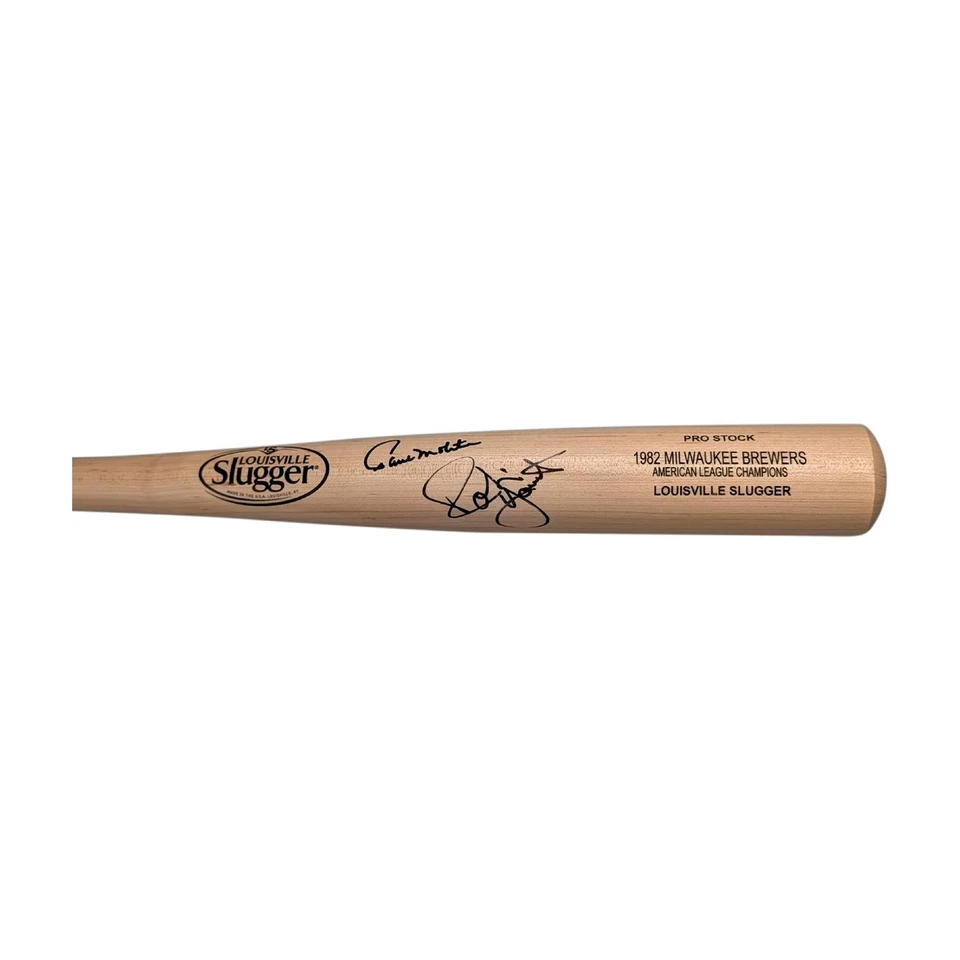 Paul Molitor & Robin Yount Signed Louisville Slugger Pro Stock Bat - Beckett - Image 1 of 1