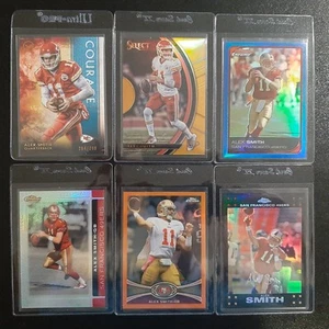 ALEX SMITH SERIAL NUMBERED REFRACTOR LOT (SAN FRANCISCO 49ERS & KC CHIEFS) - Picture 1 of 1
