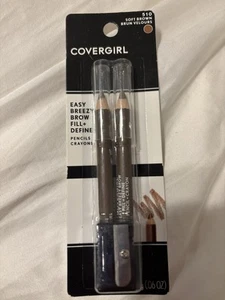 CoverGirl Easy Breezy Brow Fill + Define Pencils with Sharpener 510 SOFT BROWN - Picture 1 of 1