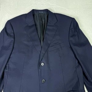 Ermenegildo Zegna Trofeo Blazer Mens Size 54R Navy 100% Wool Sport Coat Jacket - Picture 1 of 12