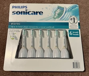 Genuine Philips Sonicare E Series Sealed 6 Pack HX7026/29 Tooth Brush Heads - Picture 1 of 2