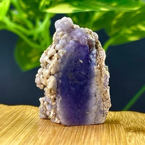 27G Bellissima agata d'uva viola naturale e esemplare di cristallo di alta qualità - Foto 1 di 12