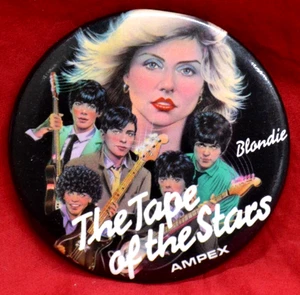 SELTENE 3" MESSE BLONDIE ANSTECKNADEL BACK BUTTON * AMPEX DAS BAND DER STERNE - Bild 1 von 3