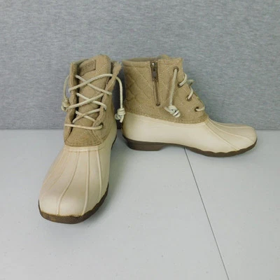 Botas Sperry para mujer 9M mezcla de lana tostadas Top Sider agua salada lluvia pato Foto 1 de 4