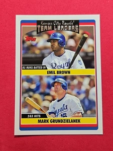 2006 Mark Grudzielanek-Emil Brown Topps Update & Highlights #UH306 Team Leaders - Picture 1 of 2