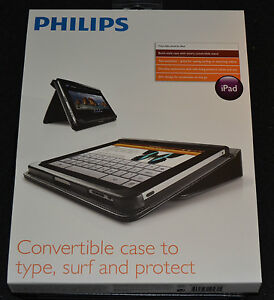 Philips DLN1732 Folio Style Case with Stand for iPad  NEW