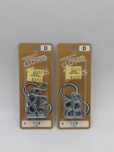 Zinc Plated Closed S Hooks, Midwest Fastener, 1-1/8, 24352, Lot of 18 - Picture 1 of 2
