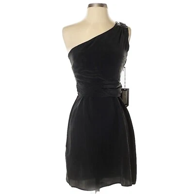 NUEVO CON ETIQUETAS Vena Cava 100% Seda Vestido de Cóctel Prendedor de Seguridad Adornado-Prístino. Talla 2 Foto 1 de 4