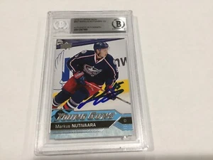 Markus Nutivaara Signed Autographed Young Guns RC Card Slabbed Beckett BAS COA a - Picture 1 of 2