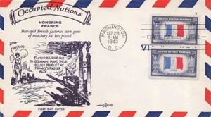 915 5c FRANCE - Pent Arts - Premium Air Mail Variety A - Picture 1 of 1