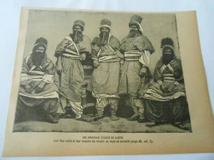 Gravure 1893 - Une ambassade Touareg en Algérie - Picture 1 of 1