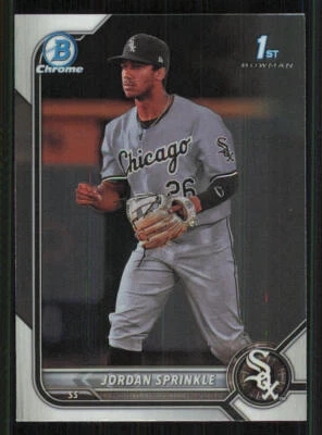 2022 Bowman Chrome Draft #BDC183 Jordan Sprinkle - Image 1 of 2