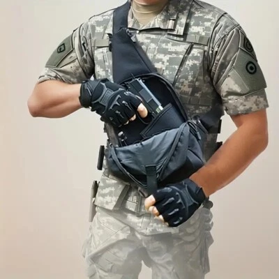 Tactical Bag Shoulder Chest Pack Holster with Sling for Concealed Carry Handgun - Image 1 of 4