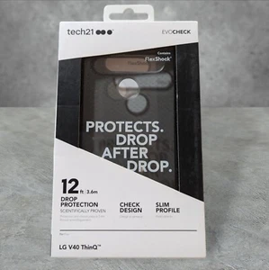 Q2. Tech21 Evo Check case for LG V40 ThinQ - Smokey Gray - Picture 1 of 2