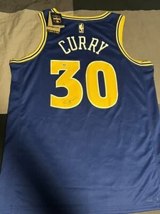 Stephen Curry Signed Authentic Nike Swingman Warriors Jersey PSA COA Auto - Picture 1 of 3
