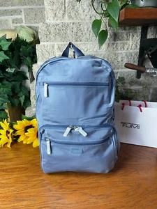 NWT TUMI CORNFLOWER PACKABLE BACKPACK FOLDABLE SHOULDER LARGE BAG TRAVEL CARRYON - Picture 1 of 17