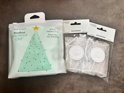 Neu OVP 3x Spa Duschhaube Dusch Kappe Shower Cap - Bild 1 von 3