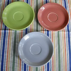Vintage Fiesta 6" Untertasse ~ Sie wählen ~ Chartreuse Rose Grau ~ - Bild 1 von 27