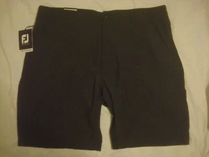 Pantalones Cortos Tejidos a Rayas Rotas FootJoy Para Hombre Nuevos con Etiquetas Negros Talla 40 - Imagen 1 de 10