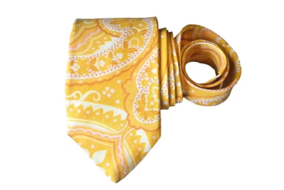 CORBATA HOMBRE IKE BEHAR AMARILLO/PAISLEY ANCHO: 3,75" LARGO: 60" Foto 1 de 3