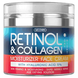 Crema Retinolo per Viso Collagene e Retinolo Idratante con Acido Ialuronico - Foto 1 di 9