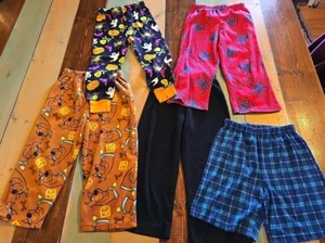 Boy's Pajama Pants Bottoms Size 4-5 Lot Of 5 Pair - Picture 1 of 10