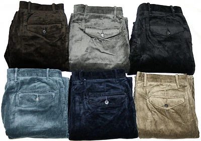 Mens M&S Corduroy Cord Luxury Trousers Stretch Jumbo Comfort fit Regular Marks - Image 1 of 4