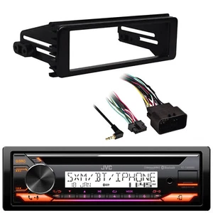 Receptor marino auxiliar usb jvc 1din, kit adaptador de instalación Harley 98-2013 FLHX FLHT - Imagen 1 de 4