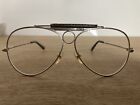 Polo Ralph Lauren cuir emballé métal lunettes pilote-aviateur. Lunettes d'aviateur