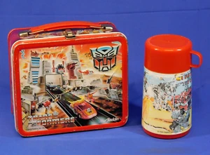LONCHERA METÁLICA TRANSFORMERS G1 ALADDIN CON TERMO 1986 VINTAGE - Imagen 1 de 15