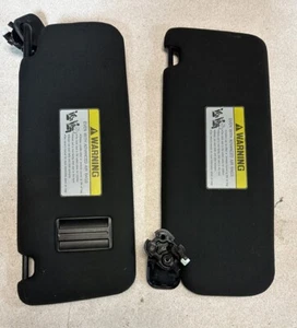 15-18 Hyundai Sonata Pair Sun Visor Sunvisor Black OEM - Picture 1 of 3