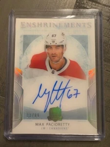 Max Pacioretty 2017-18 Upper Deck The Cup - Autógrafos Consagrados 9/99 - Imagen 1 de 2