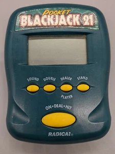 RADICA 1997 POCKET BLACKJACK 21 Black Jack Handheld Electronic Game-Free Ship. - Picture 1 of 6