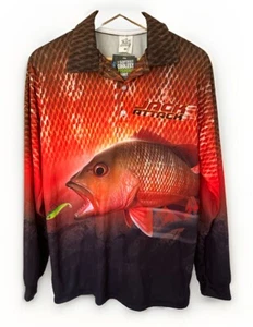 Bigfish Orange Scales Adults Size M Long Sleeve Shirt Anaconda SPF 50 Fishing - Bild 1 von 9
