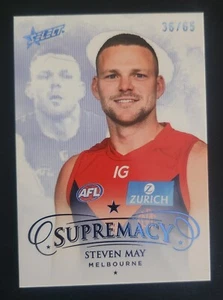 AFL Select 2024 Supremacy Blue Melbourne Steven May #36/65 - Picture 1 of 1