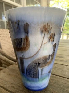 VASO CERAMICA STUDIO KARL DRERUP VON TURY 7,5" MCM ARTE PORCELLANA - Foto 1 di 10