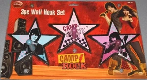 Disney Channel Camp Rock 3 Piece Wall Hook Set- NIP - Picture 1 of 1