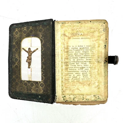 1921 Złoty Klucz do Nieba Książeczki do Nabożeństwa Polish Antiquarian Bible - Image 1 of 4