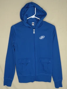 Miller Lite Softshelljacke Damen mittelblau Kapuze Bier Logo Toppy - Bild 1 von 13