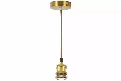 lyyt E27 Pendant Cord Set Antique Gold - Image 1 of 4