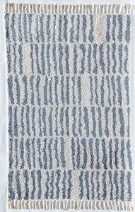 Rugs America Bennett Bt30b Geometric/stripe Shag Area Rug - Picture 1 of 7
