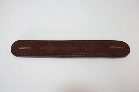 #85535 Replacement Leather Trunk Handles. Black. 1.25" x 8.5" x .25" Cover