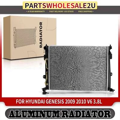 Radiador con enfriador de aceite para Hyundai Genesis 2009-2010 transmisión automática. V6 3,8 L Foto 1 de 4