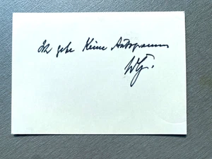 WALTHER GERLACH (†1979) Physiker signed Briefkarte 7x10 Autogramm RARITÄT - Bild 1 von 1